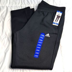 Adidas Women's Large Black Tapered Sweat Pants, NEW